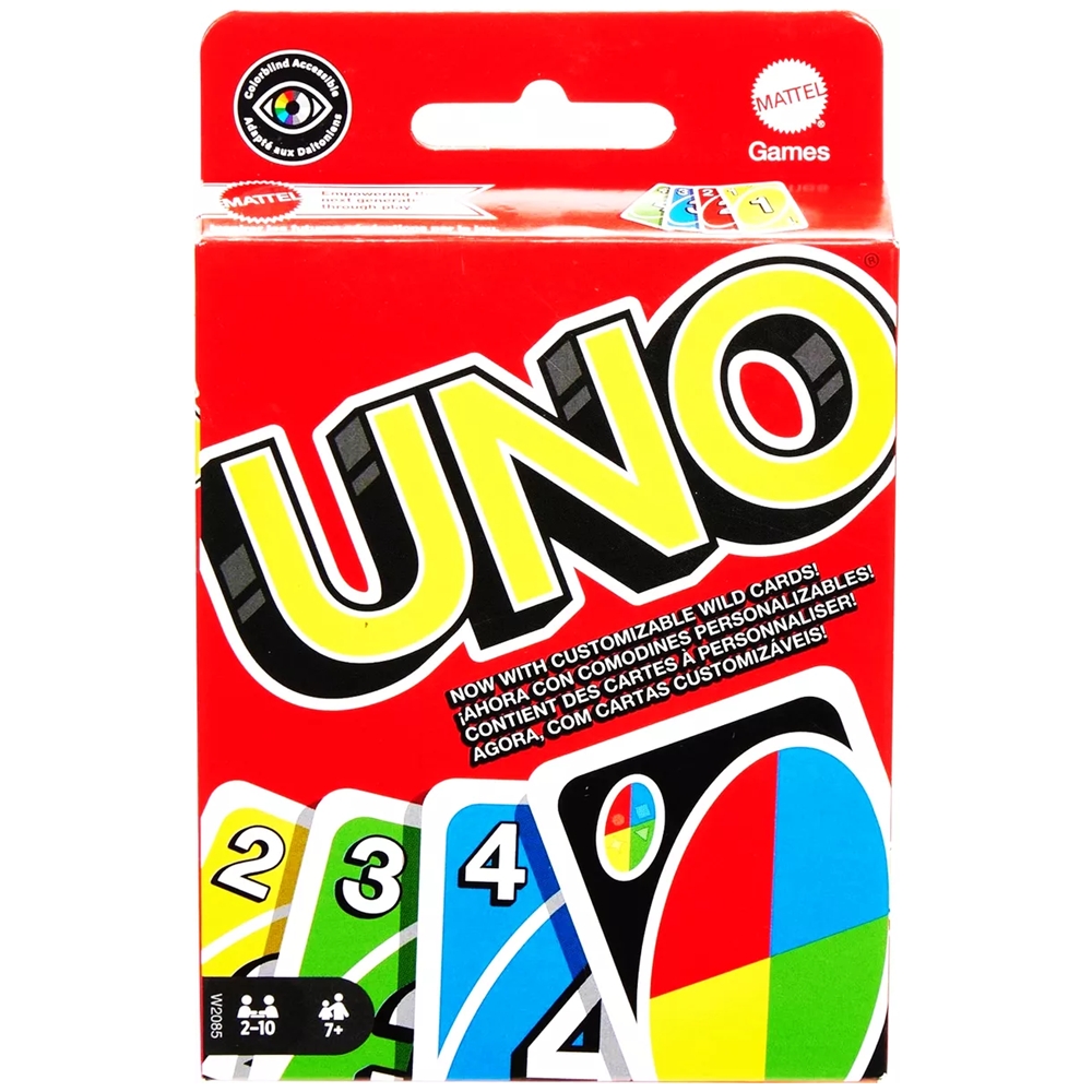 Original, Uno Juego De Cartas Familiar - Mattel - Español