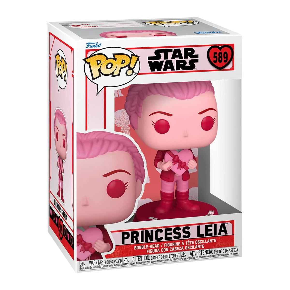 Funko Pop Star Wars: San Valentin - Leia
