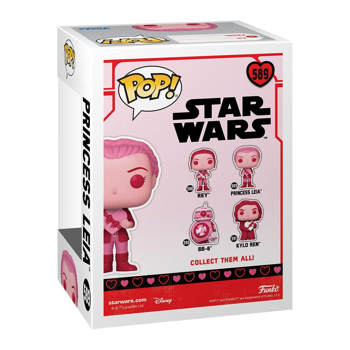 Funko Pop Star Wars: San Valentin - Leia