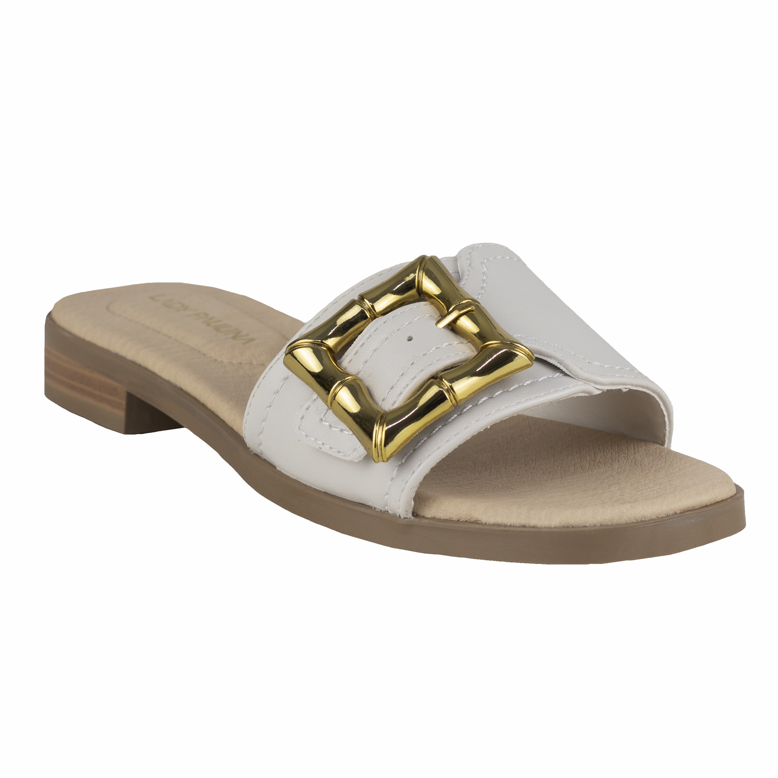 Sandalia Chancla Casual Para Mujer Lady Paulina 38402 Latte
