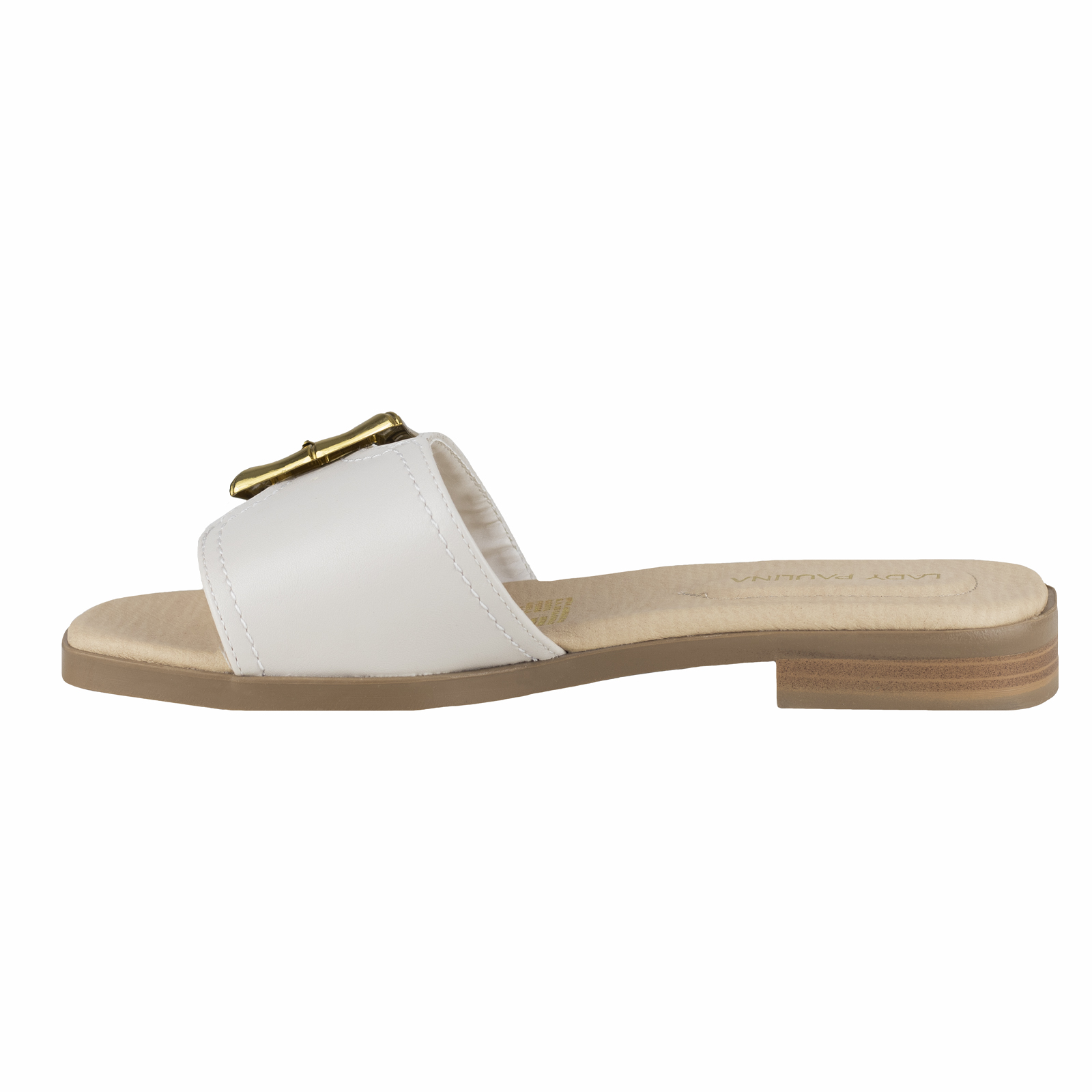 Sandalia Chancla Casual Para Mujer Lady Paulina 38402 Latte