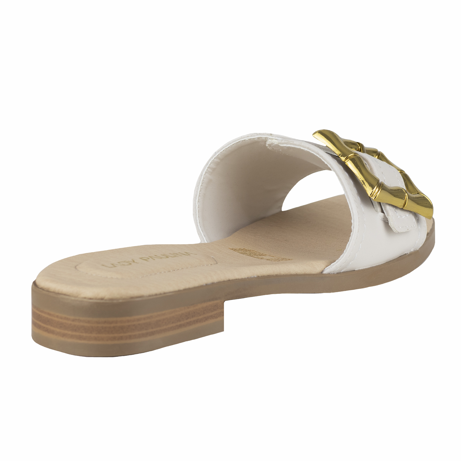 Sandalia Chancla Casual Para Mujer Lady Paulina 38402 Latte