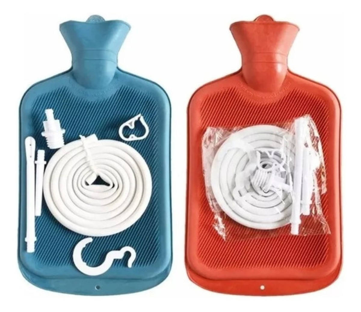 Bolsa De Enema Kit Limpieza Para Colón Y Café, Silicona azul