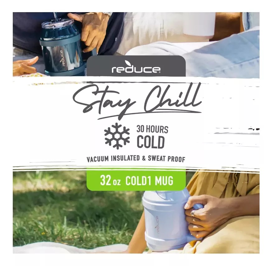 Termo Reduce Cold 1 - Botella Térmica, Color Rosa