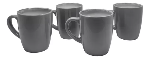  Vajilla Gris 16 piezas de  Cerámica Resistente - Royal Haus