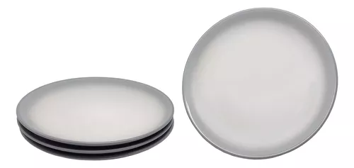  Vajilla Gris 16 piezas de  Cerámica Resistente - Royal Haus