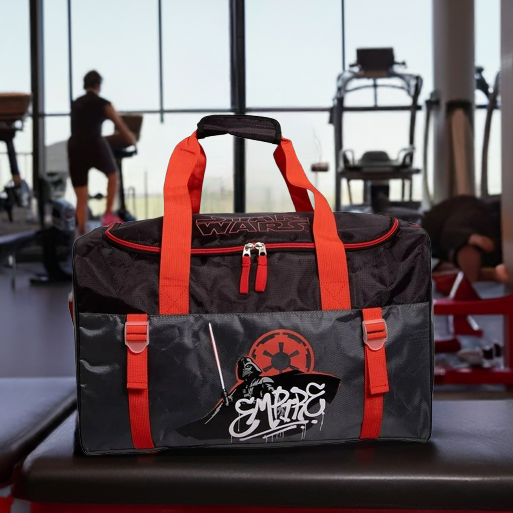 Maleta Duffle Ruz, Poliéster Resistente, Negro y Verde, Amplio Espacio, Ideal para Viajes y Gimnasio