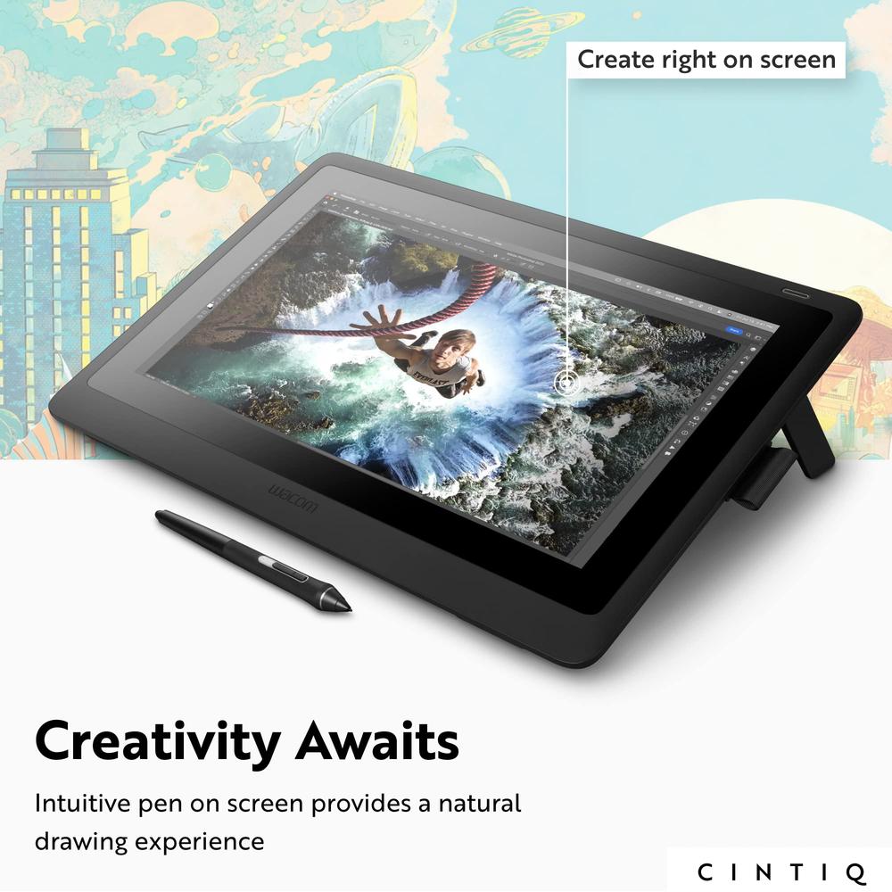 Tableta Gráfica Wacom Cintiq 16 15.6" 345x194 mm Alámbrico