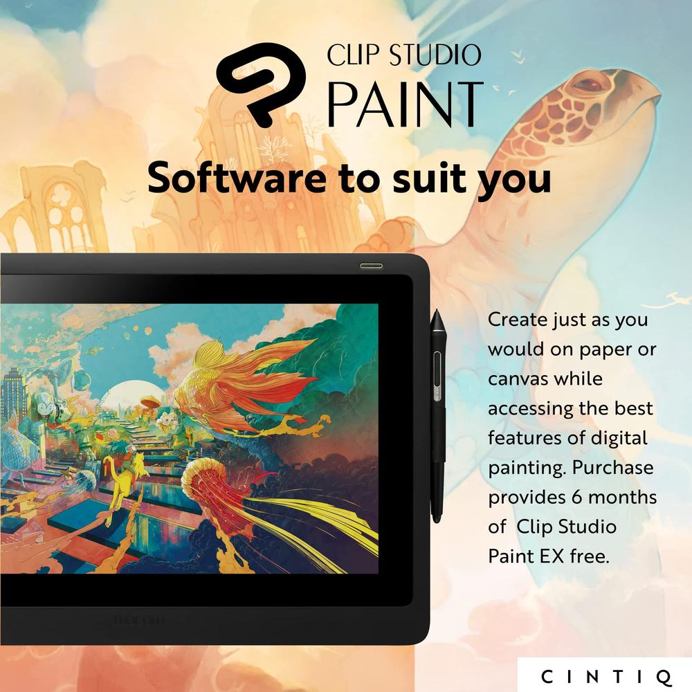Tableta Gráfica Wacom Cintiq 16 15.6" 345x194 mm Alámbrico