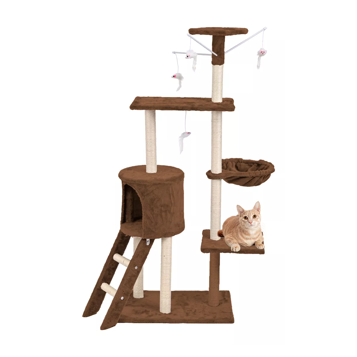 Rascadores Para Gatos Arbol Torre Rascador Marron
