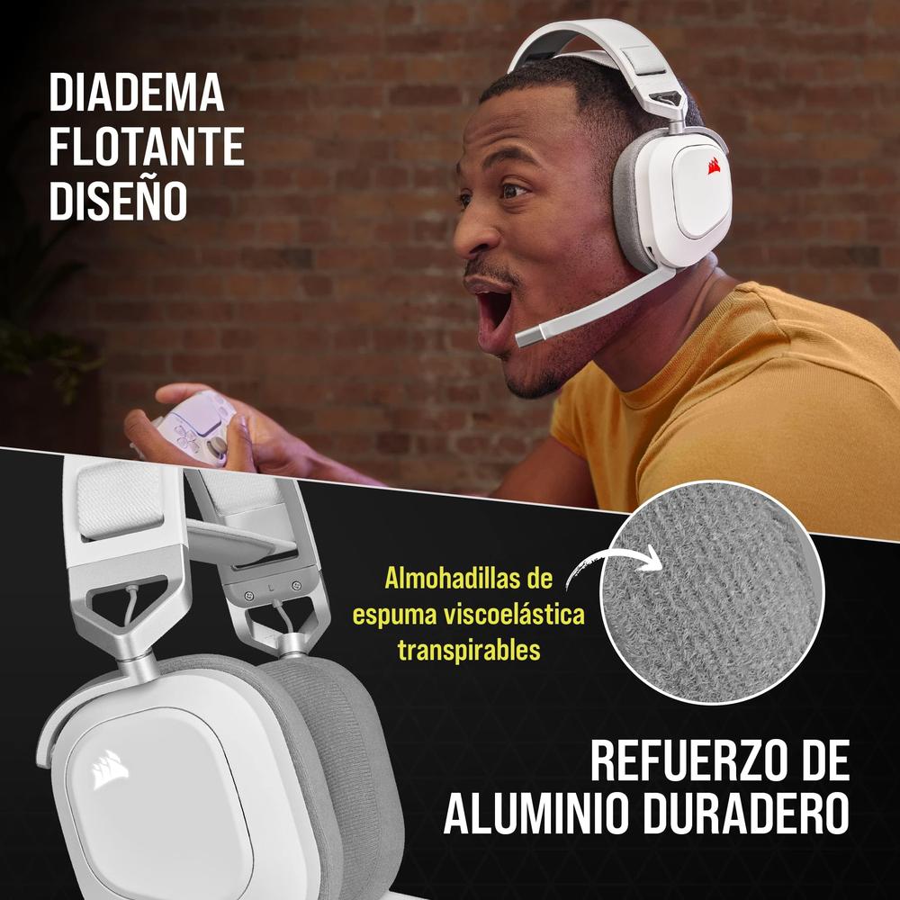Corsair Audífonos Gamer Hs80 Rgb Wireless Inalámbrico Usb