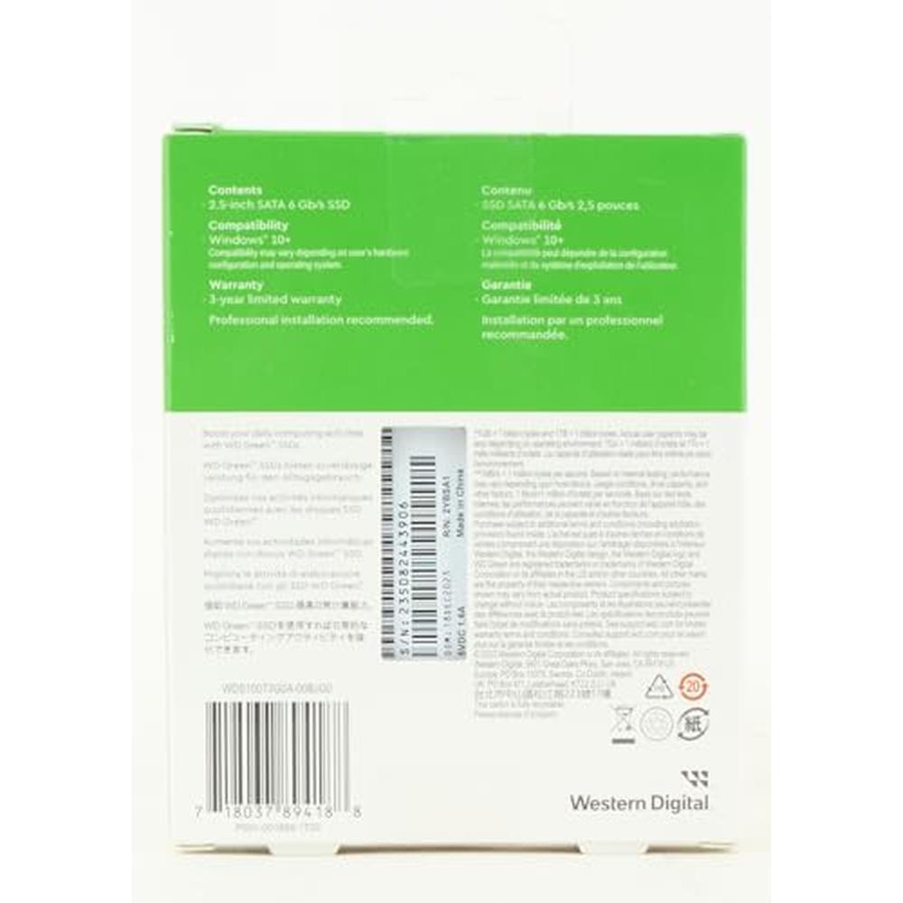 Ssd Western Digital Wd Green 1tb Sata Iii 2.5" 7mm