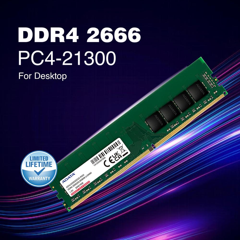 Memoria Ram Adata Ddr4 3200MHz 32gb Non-ECC Cl22 3200Mhz