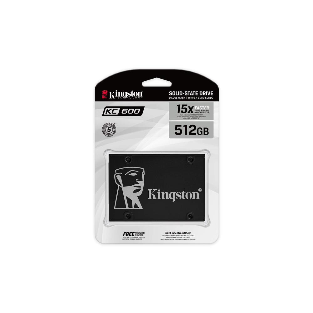Ssd Kingston Kc600 Nand 3d Tlc 512gb Sata Iii 2.5'' 7mm 3
