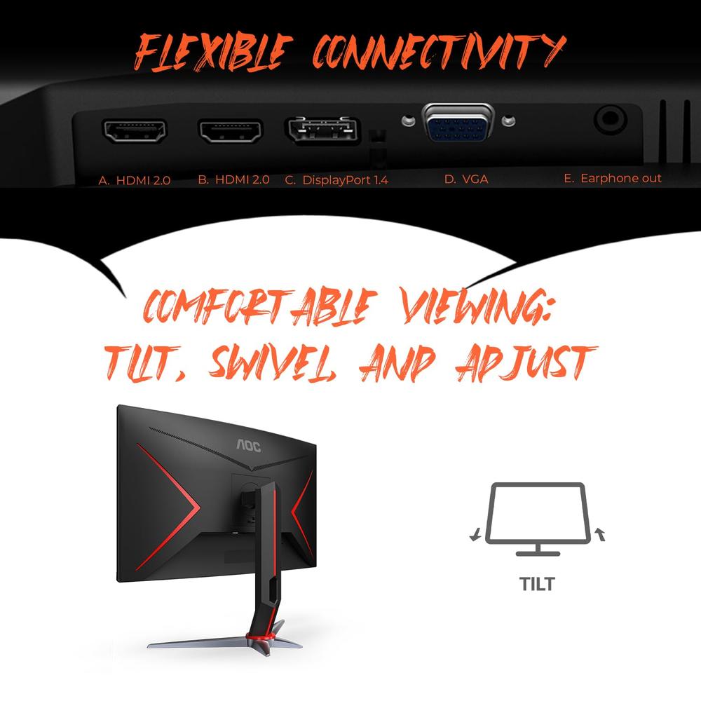 Monitor Gamer Curvo Aoc C27g2 Led 27" FHD FreeSync