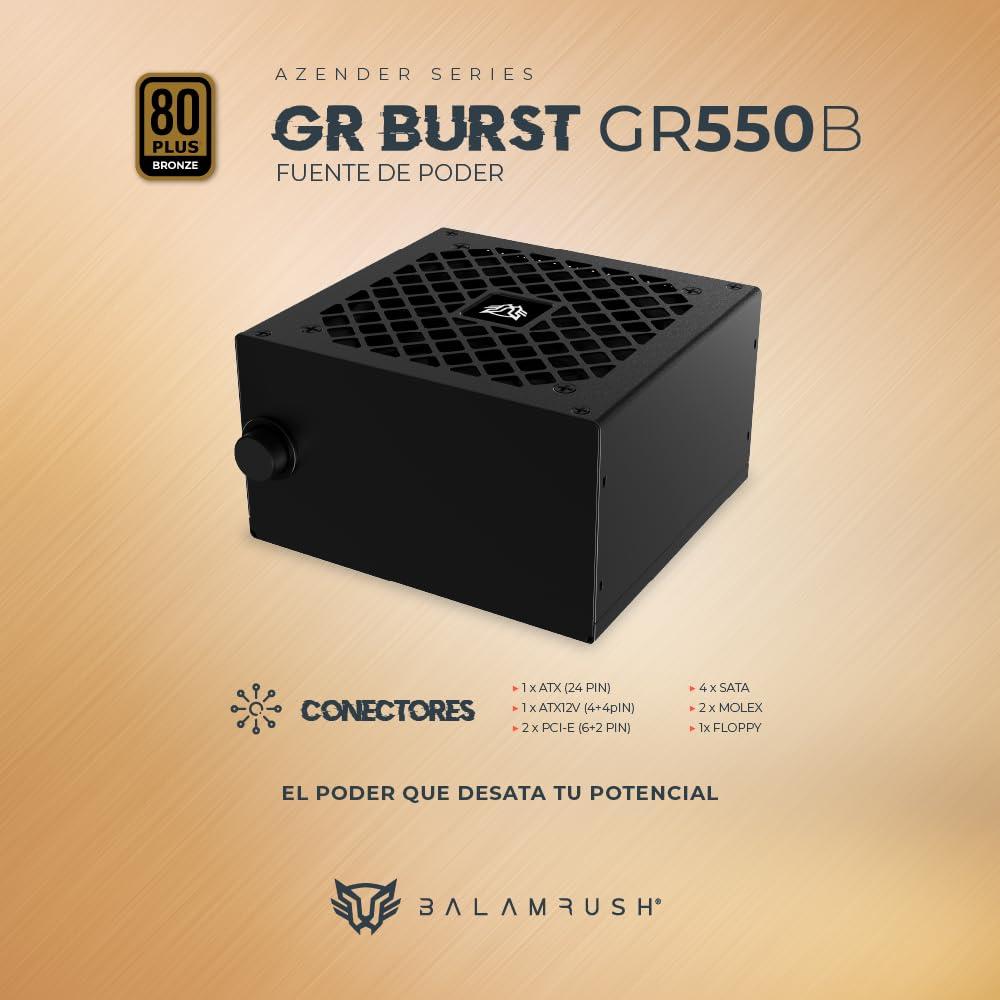 Fuente de Poder Balam Rush Gr Burst Gr500b 80 Plus Bronze