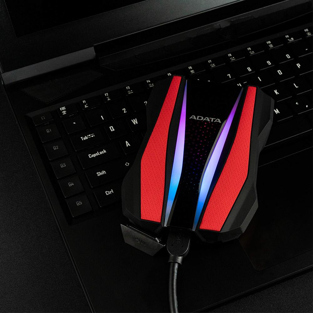 Disco Duro Externo Adata Hd770g Rgb 2.5" 1tb Usb Rojo A