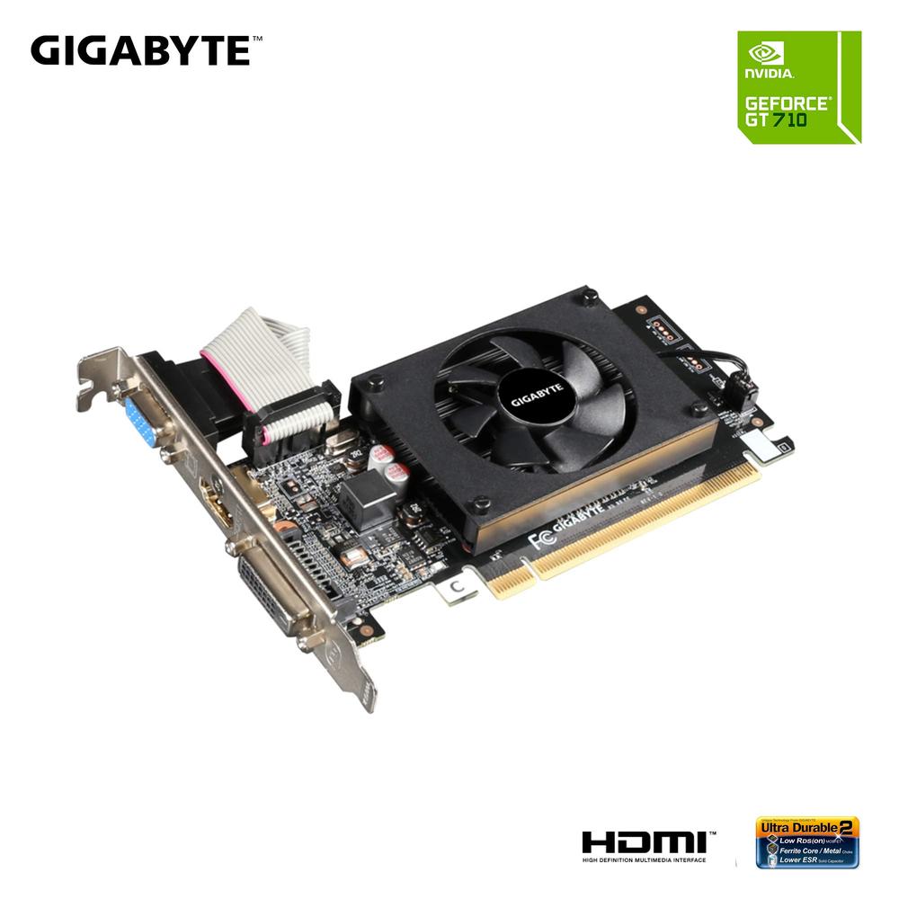 Tarjeta de Video Gigabyte Nvidia GeForce Gt 710 2gb 64-bit