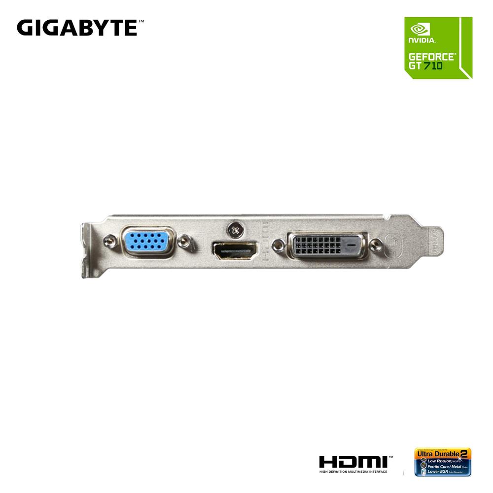 Tarjeta de Video Gigabyte Nvidia GeForce Gt 710 2gb 64-bit