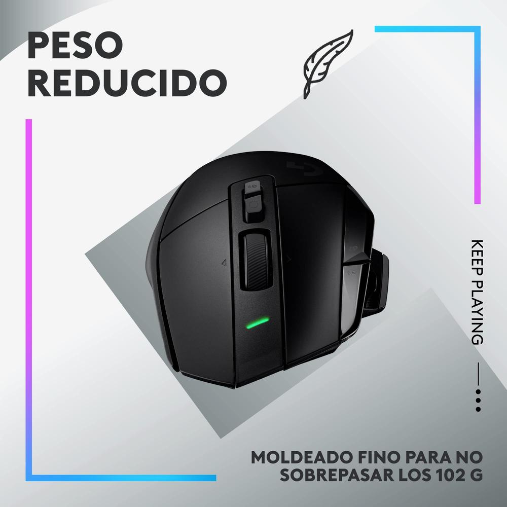 Mouse Gamer Logitech Óptico G502 x Lightspeed Wireless Negro