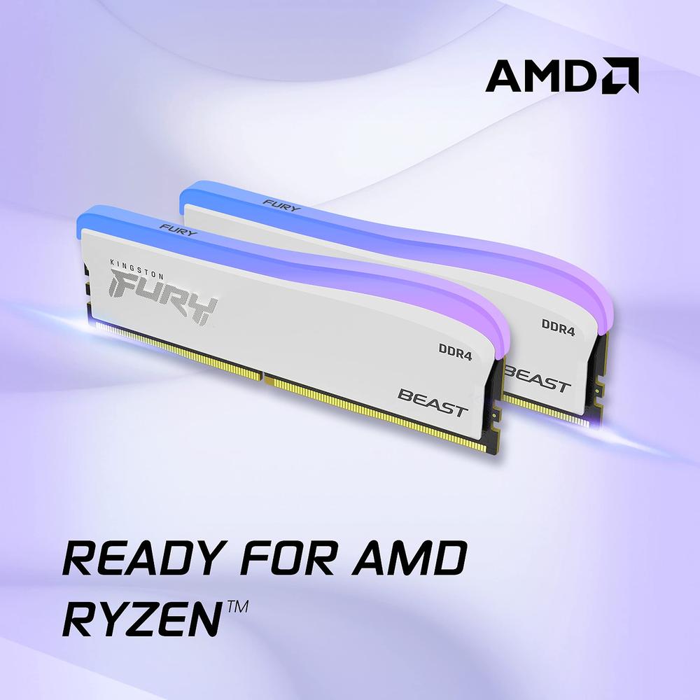 Memoria Ram Kingston Fury Beast Rgb Ddr4 3600MHz 8gb CL17