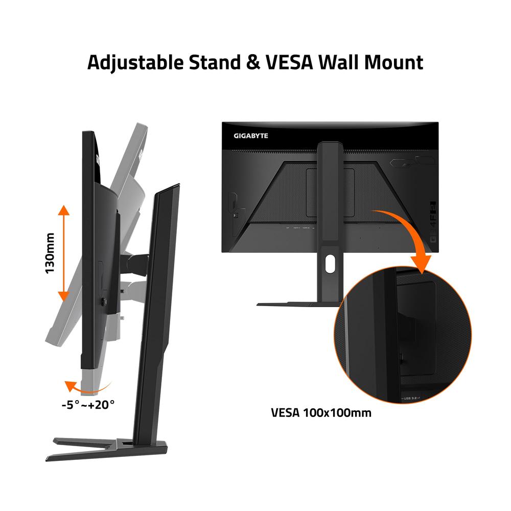 Monitor Gamer Gigabyte G24f 2 Led 23.8" FHD FreeSync