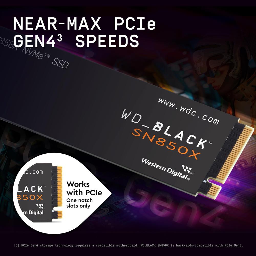 Ssd Western Digital Wd Black Sn850x NVMe 2tb Pci Express