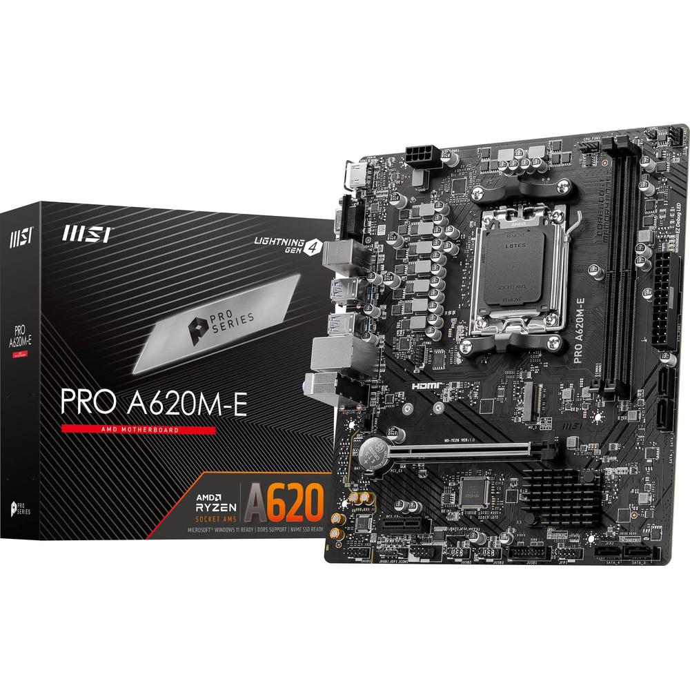 Tarjeta Madre Msi Micro-ATX Pro A620m-e S-am5 Amd A620 Hdmi