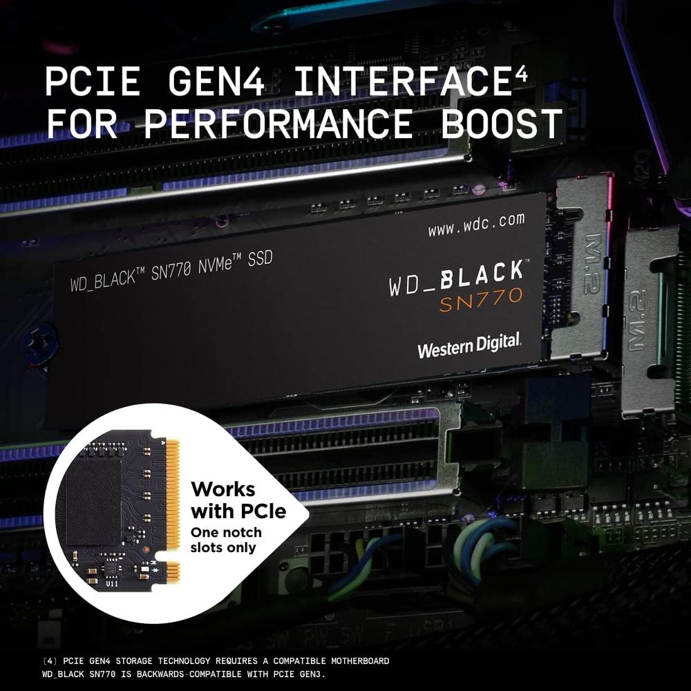 Ssd Western Digital WD_Black Sn770 NVMe 2tb Pci Express 4.0