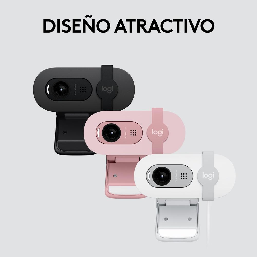 Logitech Webcam Brio 100 2m 1920x1080 Pixeles Usb-a Grafito