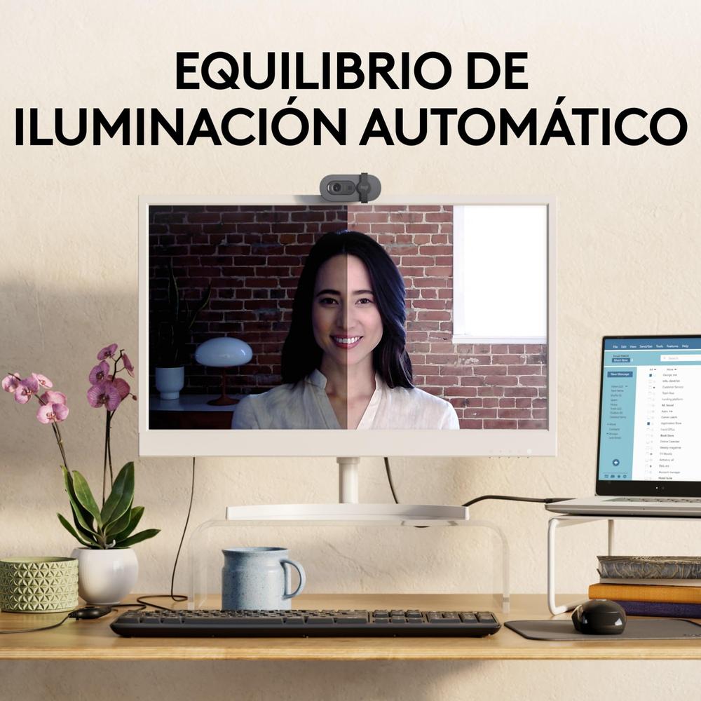 Logitech Webcam Brio 100 2m 1920x1080 Pixeles Usb-a Grafito