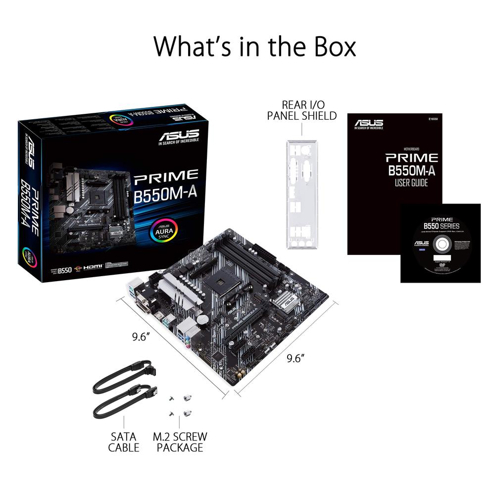 Tarjeta Madre Asus Micro-ATX Prime B550m-a Wifi Ii S-am4