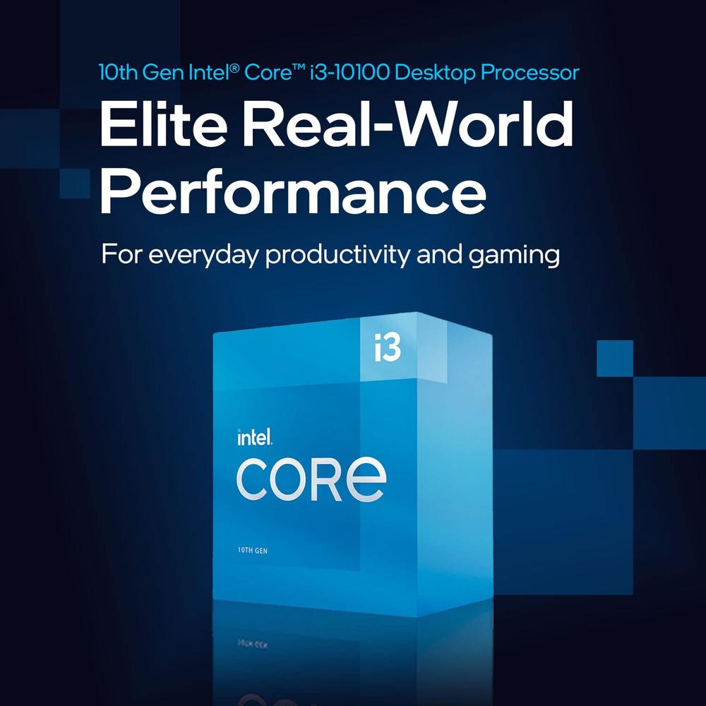 Procesador Intel Core i3-10100 S-1200 360GHz Quad-Core 6mb