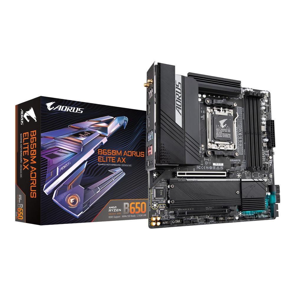 Tarjeta Madre Aorus Micro-ATX B650m Elite Ax S-am5 Amd B650