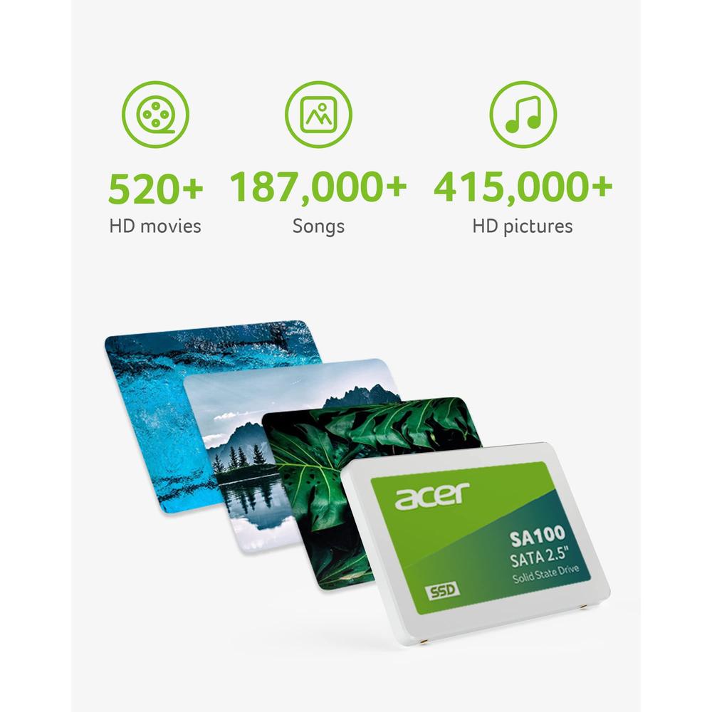 Ssd Acer Sa100 480gb Sata Iii 2.5" 6.7mm Unidad 560mb/s
