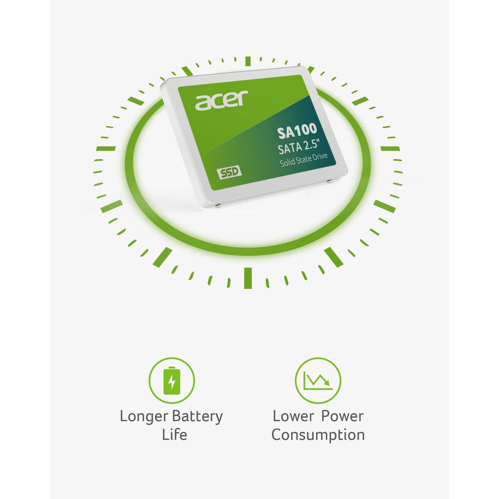 Ssd Acer Sa100 480gb Sata Iii 2.5" 6.7mm Unidad 560mb/s