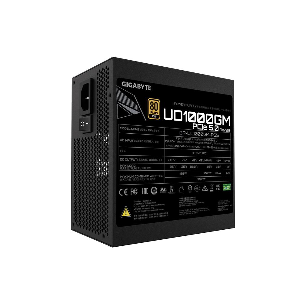 Fuente de Poder Gigabyte Ud1000gm Pg5 80 Plus Gold 20+4 pin