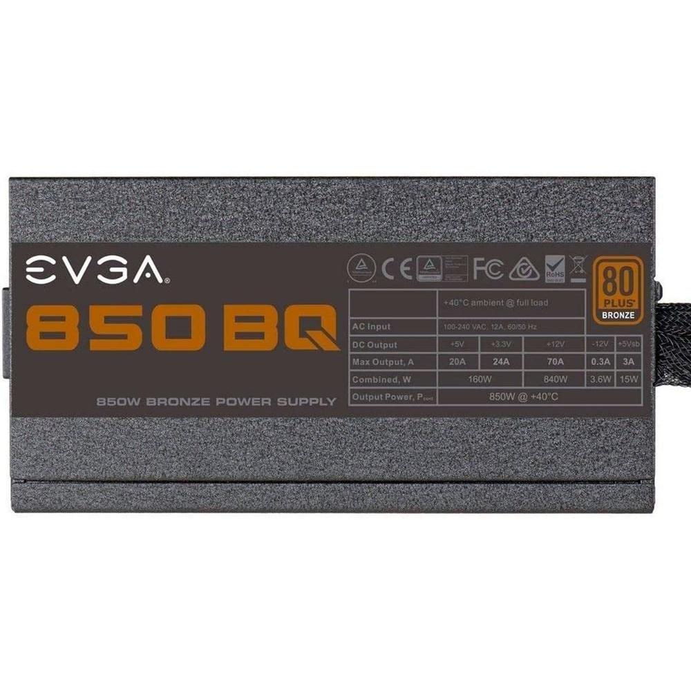 Fuente de Poder Evga 850 Bq 850w 80 Plus Bronze. 80+ Bronze
