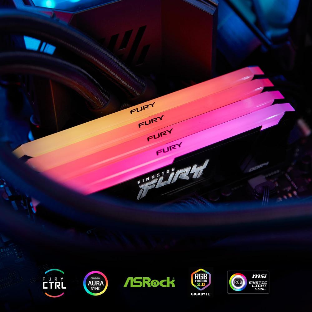 Memoria Ram Kingston Fury Beast Rgb Ddr4 3200MHz 8gb