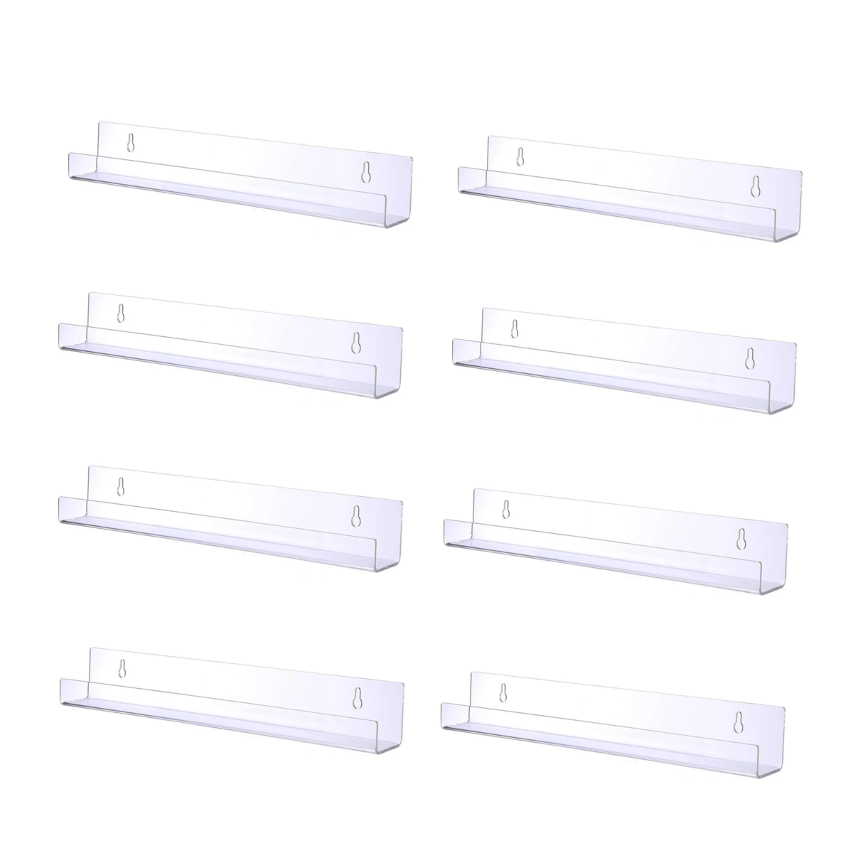 Estantes Flotantes De Acrílico Para Esmaltes De Uñas 8pcs