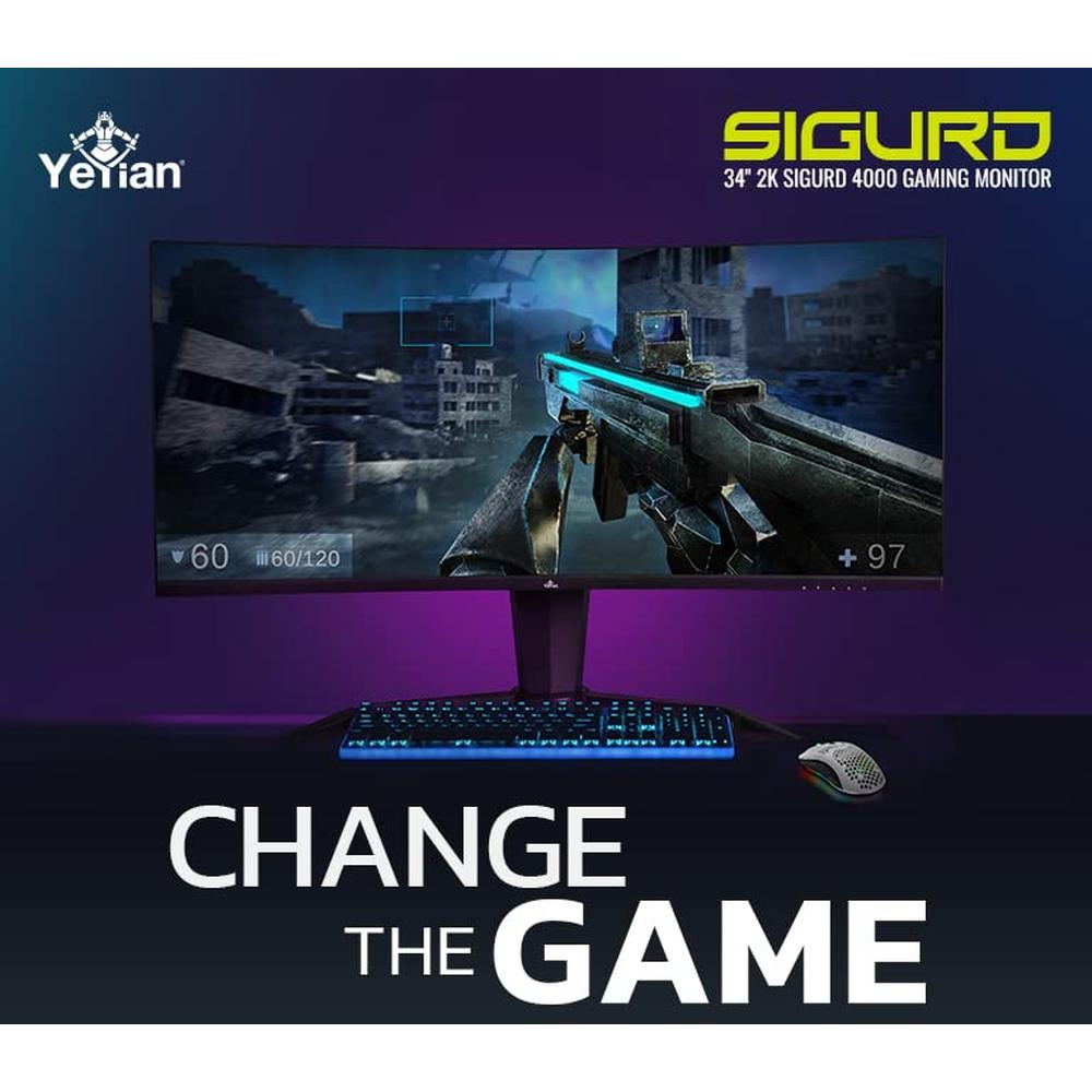 Monitor Gamer Curvo Yeyian Sigurd 4000 Led Va 34" Quad Hd