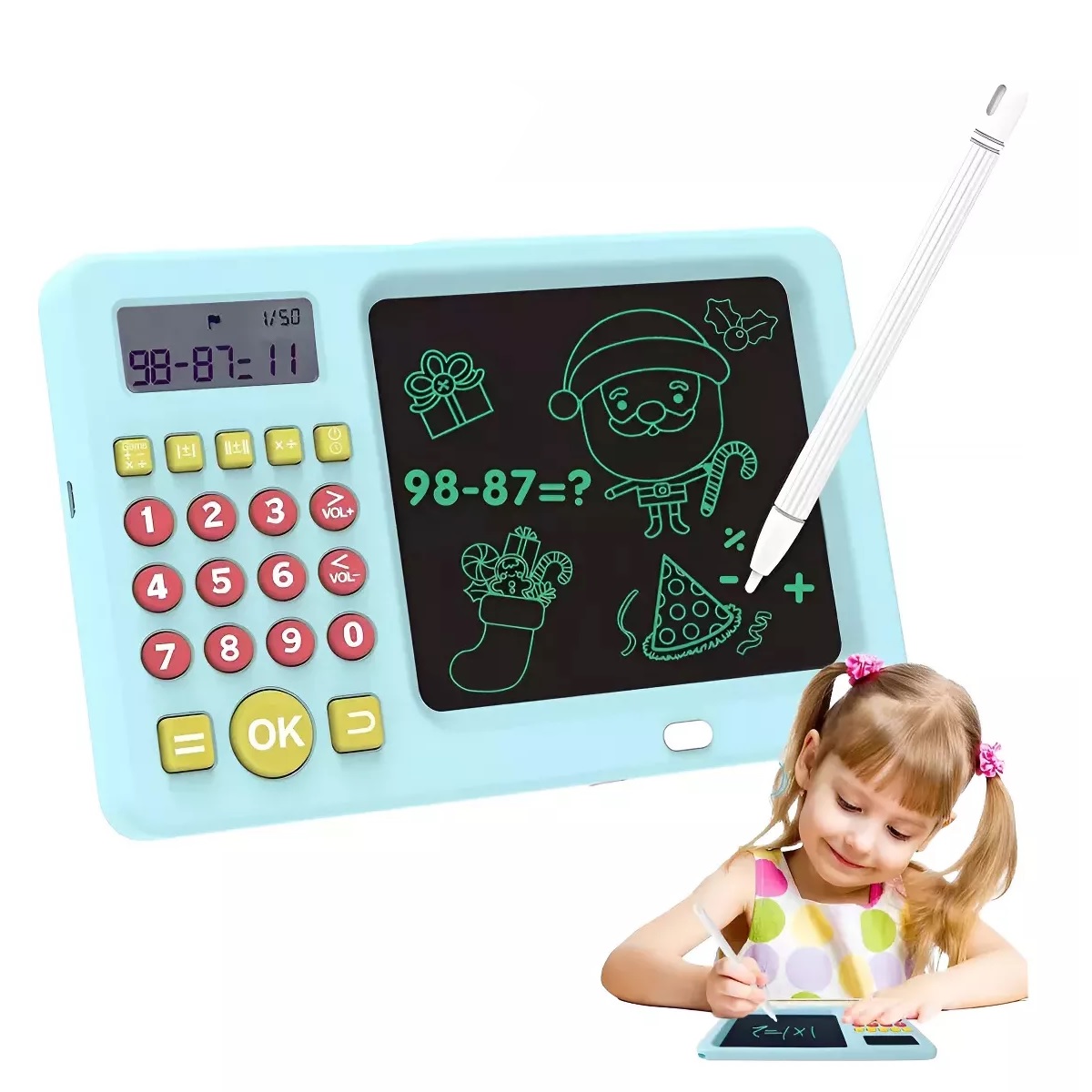 Pizarrones Magicos Tableta De Dibujo Niños Con Calculadora