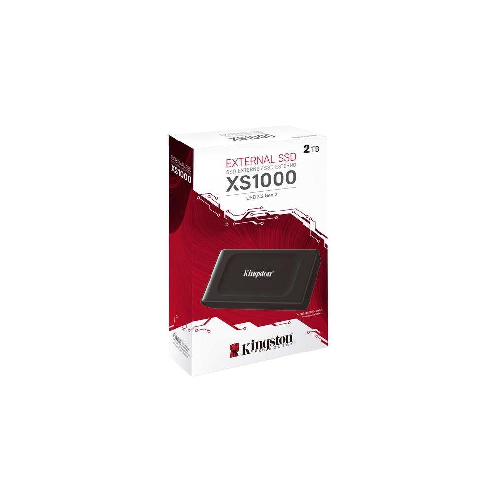 Ssd Externo Kingston Xs1000 2tb Usb C Negro Capacidad: