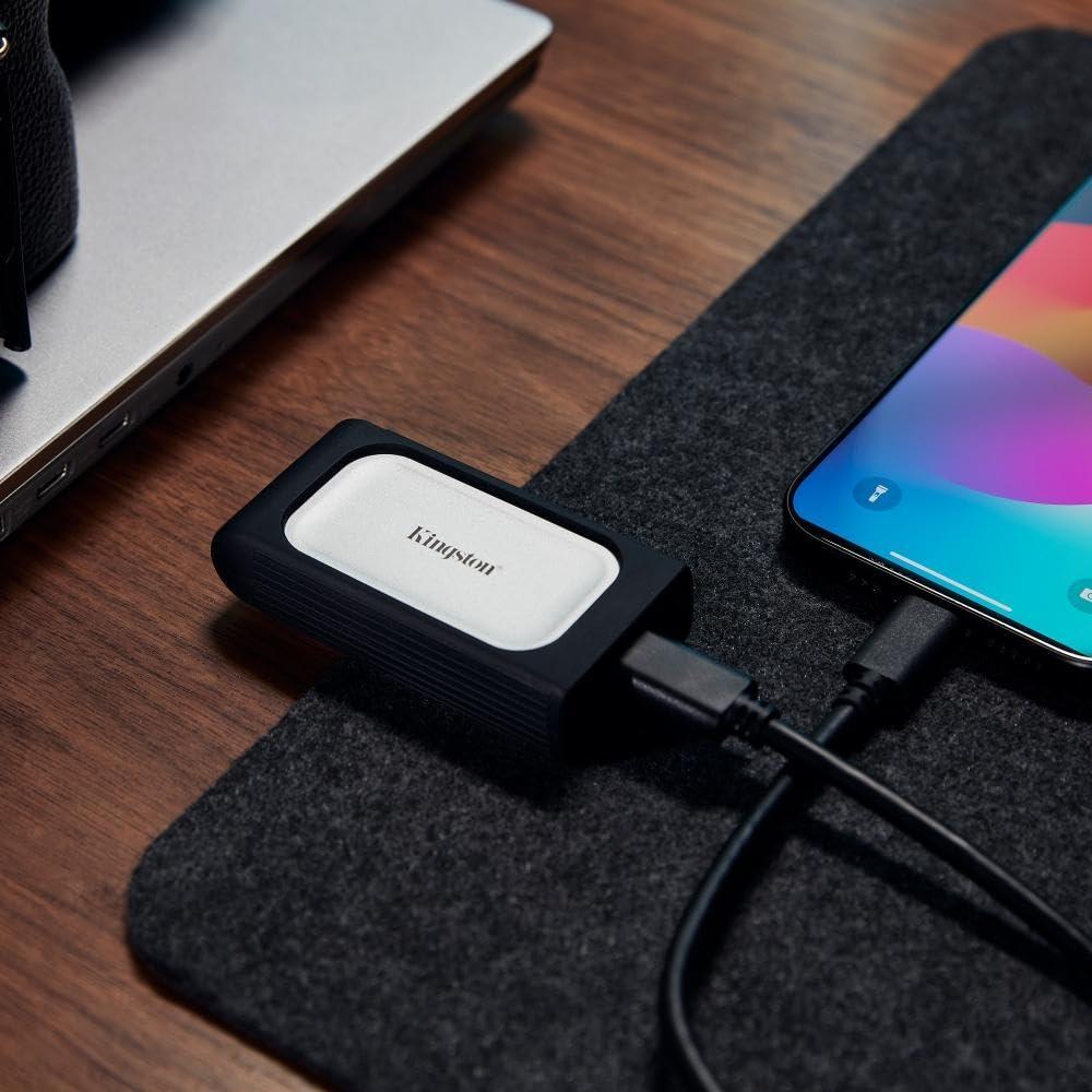 Ssd Externo Kingston Xs2000 4tb Usb C Negro/Plata