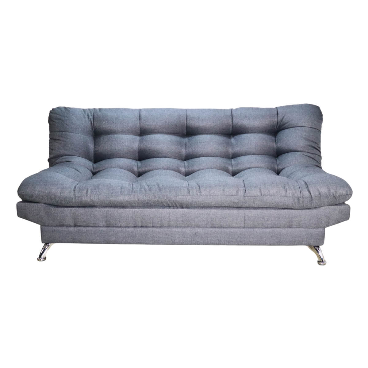 Sofá Cama Gris Matrimonial 3 Posiciones.