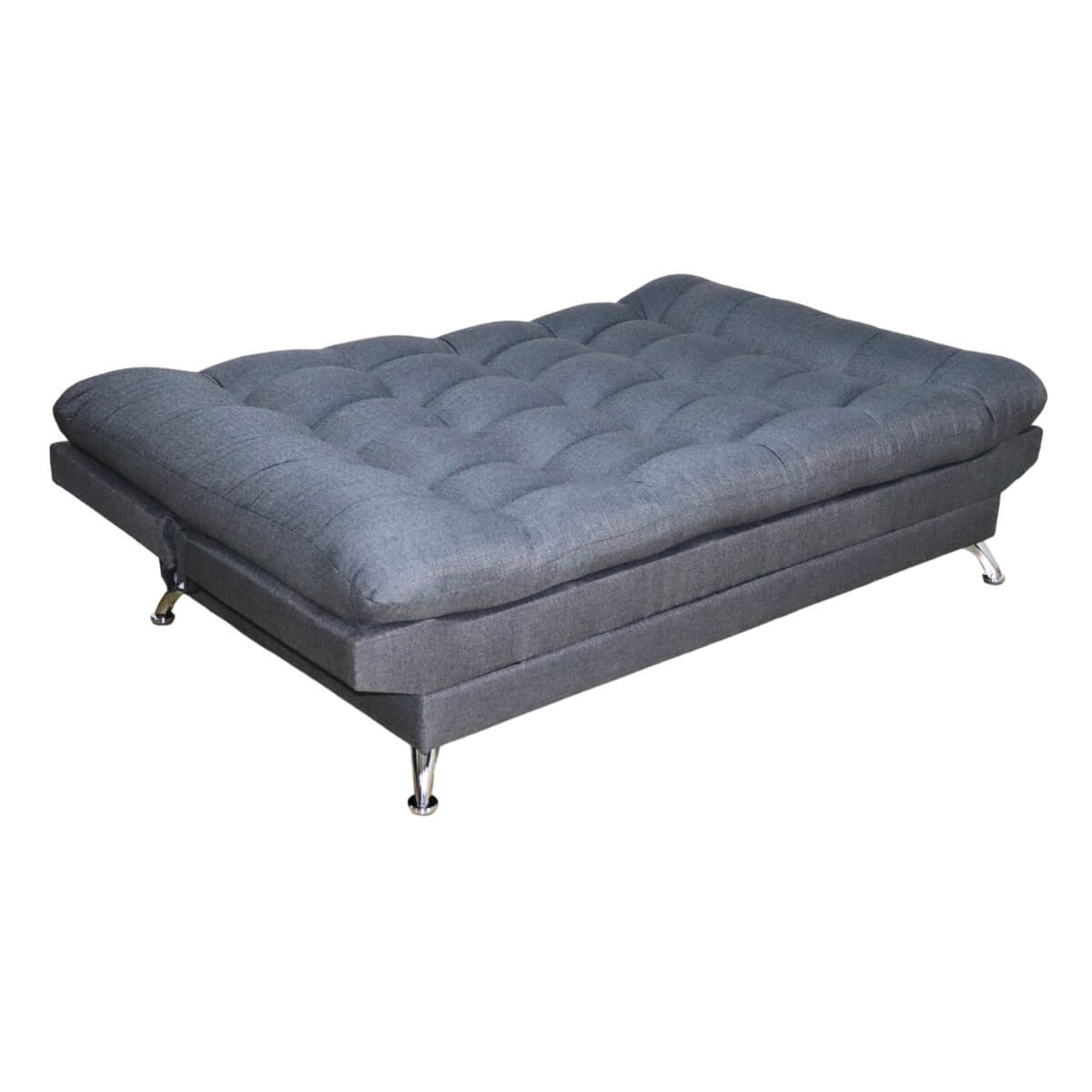 Sofá Cama Gris Matrimonial 3 Posiciones.