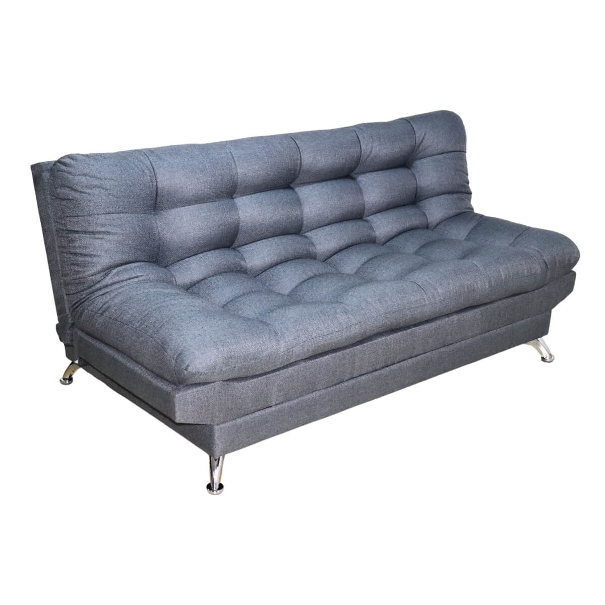 Sofá Cama Gris Matrimonial 3 Posiciones.