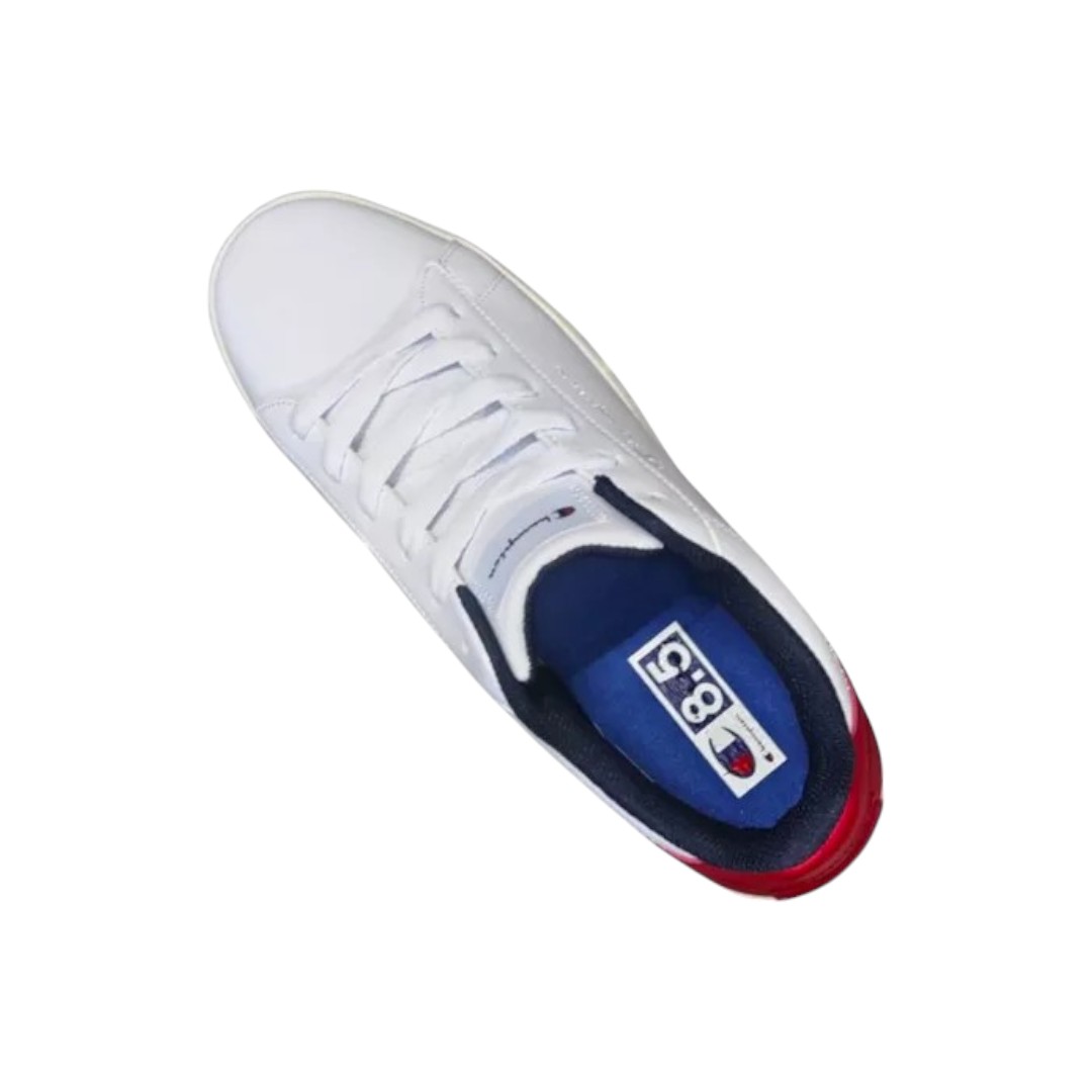 Tenis Champion Pure White and Red Original CAS10295M