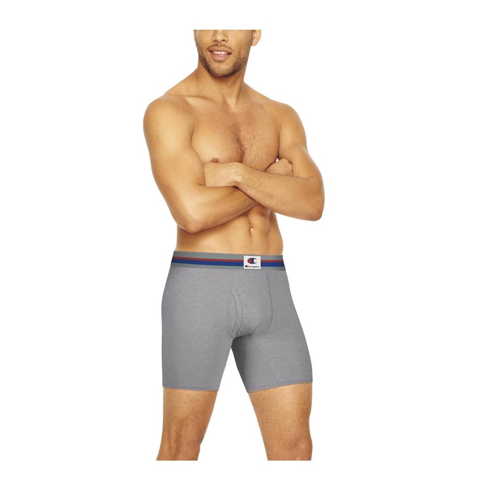 Bóxer para Hombre Champion, Pack de 4 Piezas, Algodón Suave y Cómodo