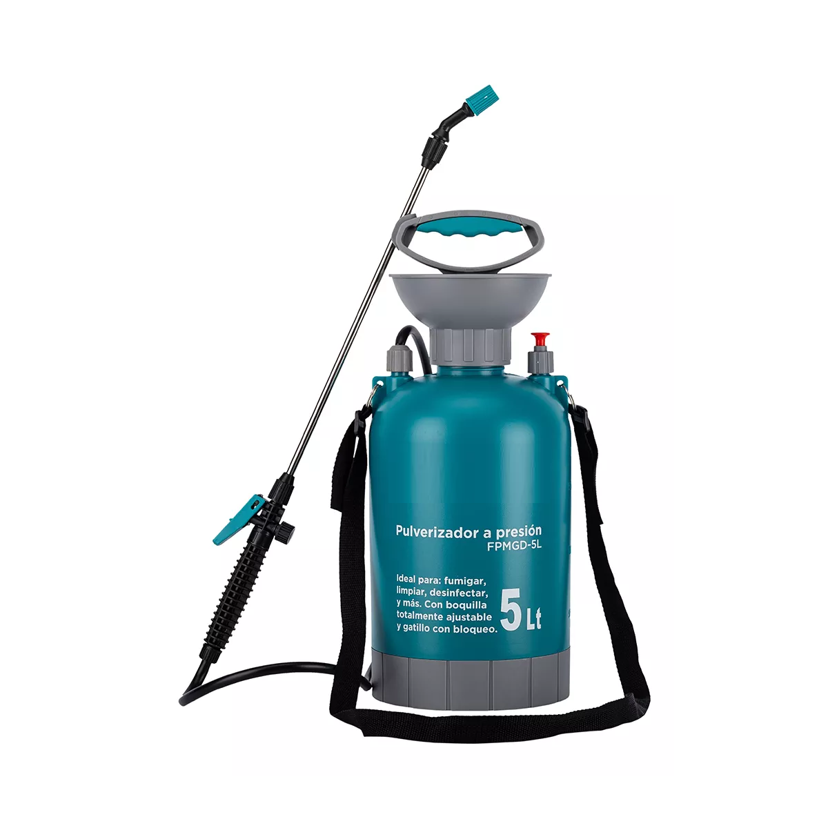 Pulverizador Fumigador Manual Rociador Válvula Correa Color Azul Petróleo